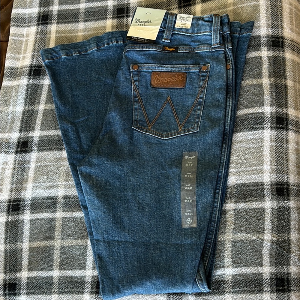Wrangler Blue Relaxed Fit Jeans Classic Denim
